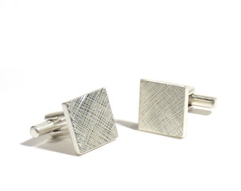 Sterling Silver Florentine Cufflinks