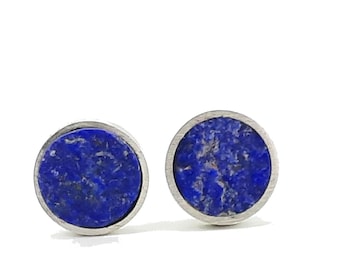 Rough Cut Lapis Lazuli Cufflinks