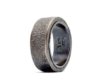 Distressed Sterling Silver Ring