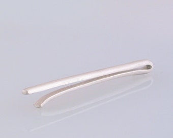 Half Round Sterling Silver Tie Bar