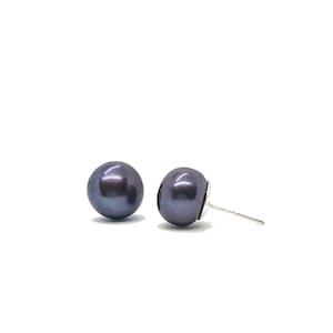 Peacock Pearl Earrings, 11mm