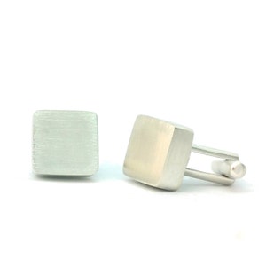 Sterling Silver Square Cufflinks