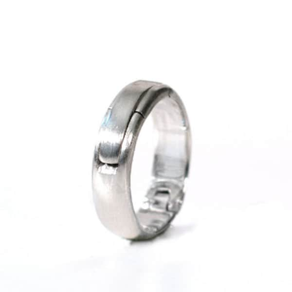 Custom Listing for Eve: Sterling Silver Hinged Ring