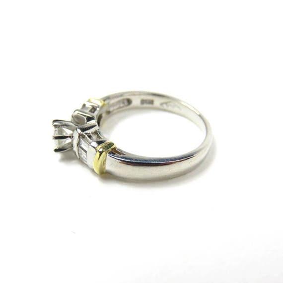 Vintage Platinum Engagement Ring - image 3