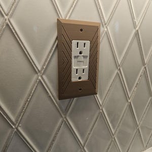 Decorative Wall Outlet Cover | 3D Printed Switch Plate | Modern Light Switch Cover | Unique Wall Plate | Custom Outlet Faceplate
