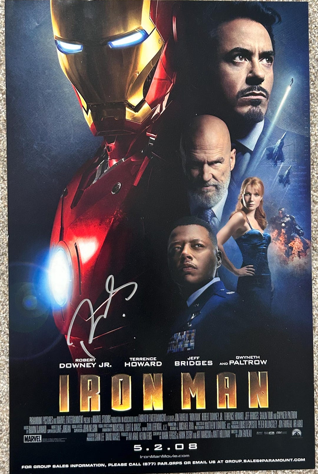 Robert Downey Jr. Signed 11x17 Photo Iron Man Marvel - Etsy