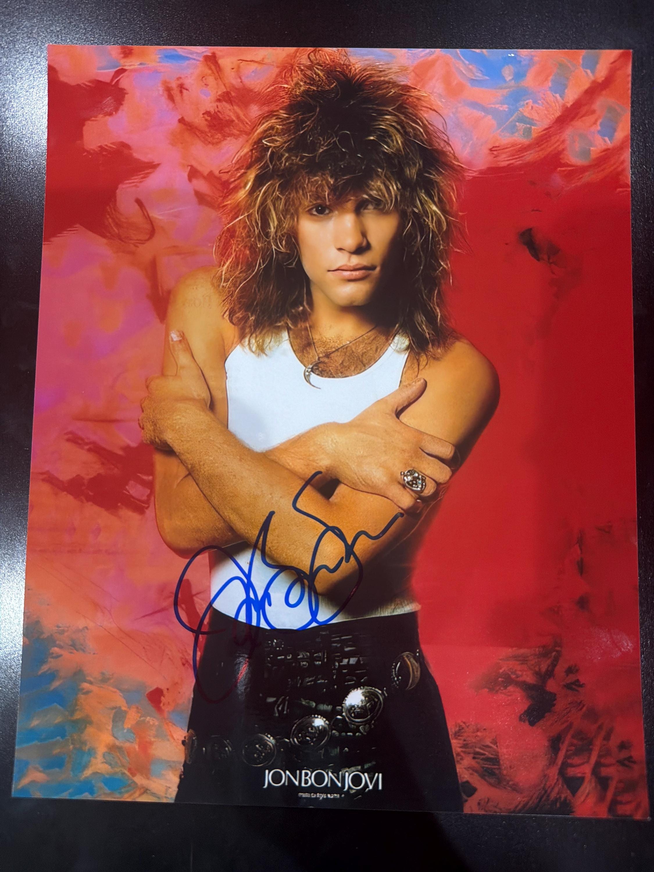 Jon Bon Jovi Signed 8x10 Photo Music With COA - Etsy