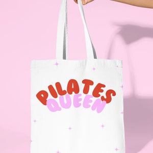 Pilates Queen Canvas Tote Bag