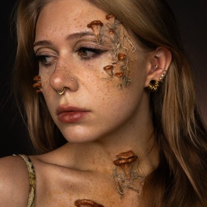 SFX set of 5 MUSHROOM PROSTHETICS/fungi prosthetic/mushrooms/fairy prosthetics/fairy/fungi/ renaissance fair/prosthetics/silicone prosthetic