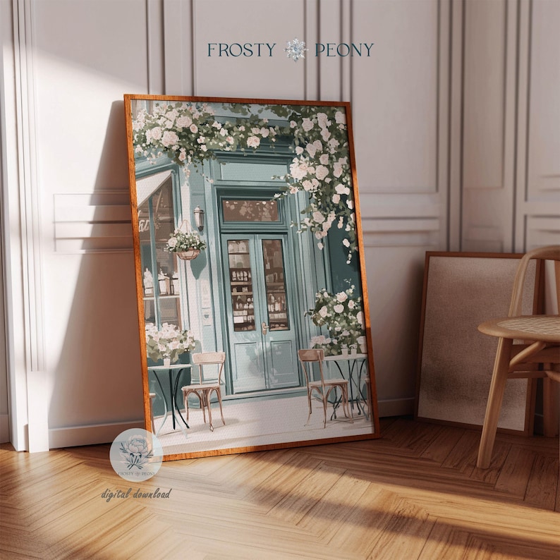 Elegant Coffee Shop Art Print