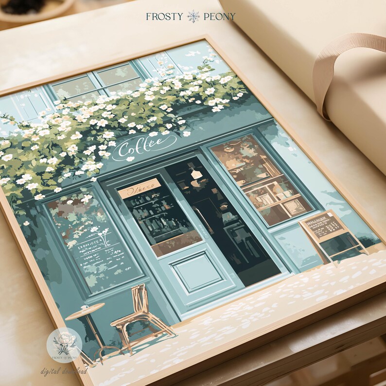 Charming Coffee Shop Art Print