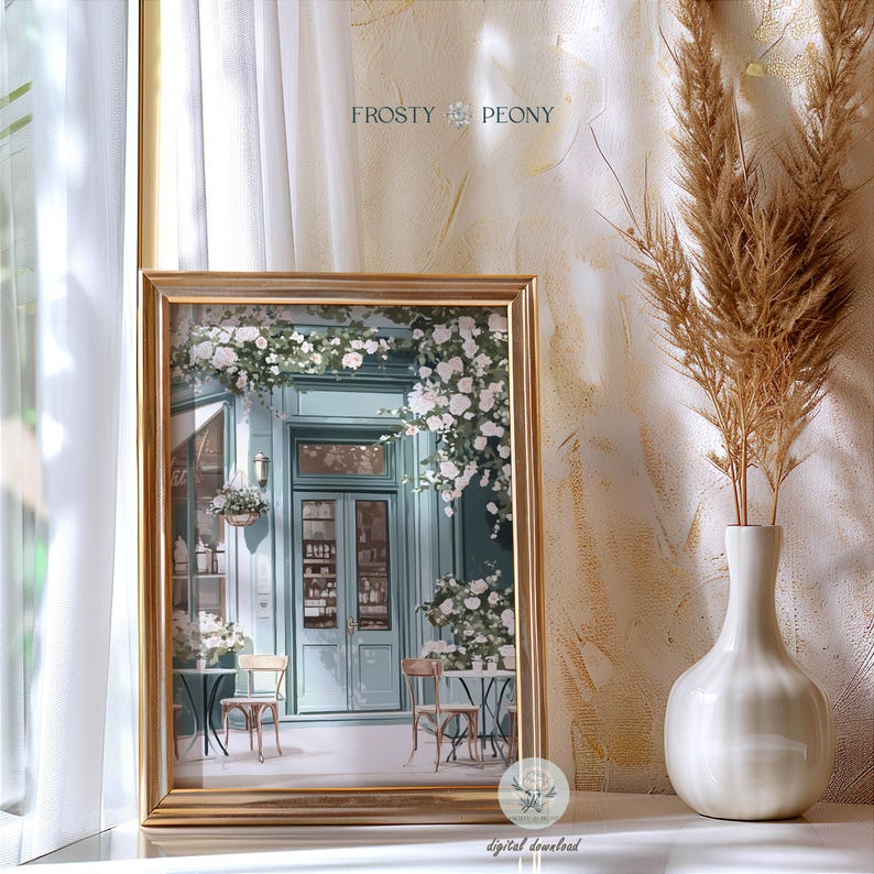 Elegant Coffee Shop Art Print