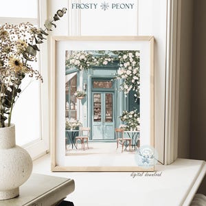 Elegant Coffee Shop Art Print
