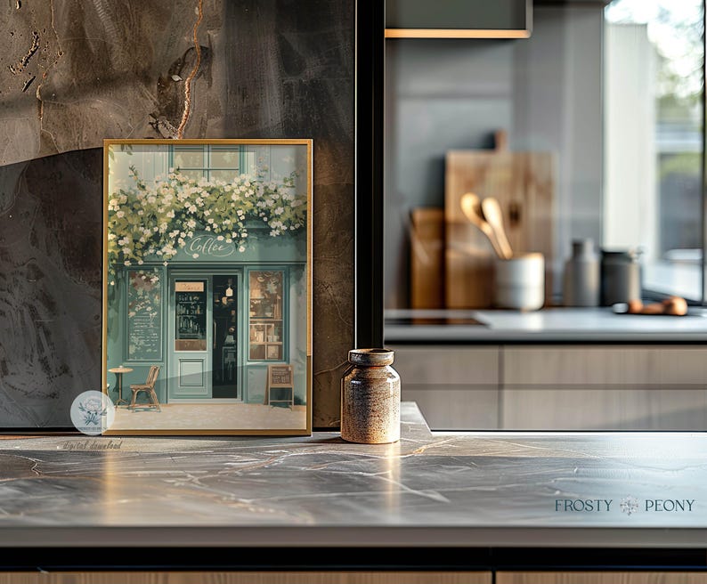Charming Coffee Shop Art Print