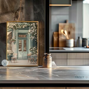 Elegant Coffee Shop Art Print