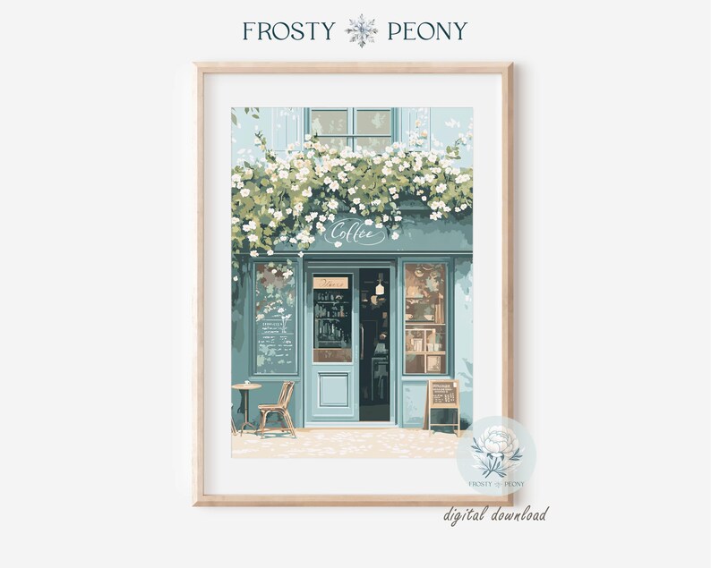 Charming Coffee Shop Art Print