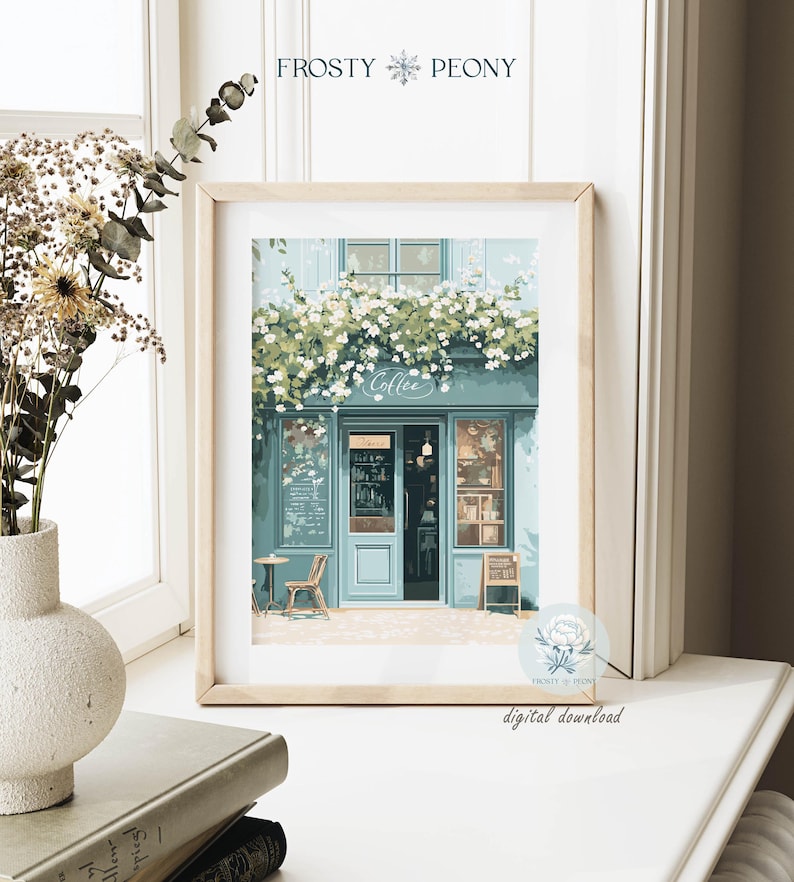 Charming Coffee Shop Art Print