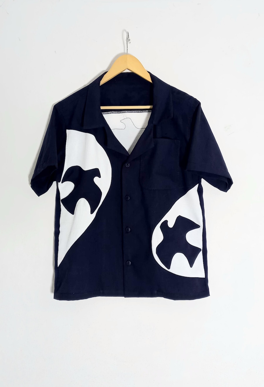 Linen Shirts,Bird Shirts,Hawaiian Shirt,Summer Shirt,Men Shirts,Casual Men,Blue Shirt,Handmade Shirt,Navy Shirt,Hawaiian Collar Shirt Teeshop24H
