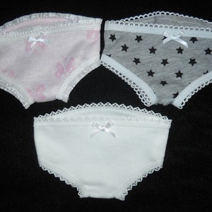Details about   White Body Suits Underwear Fits18 inch Doll Handmade