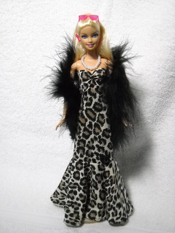 barbie leopard print dress