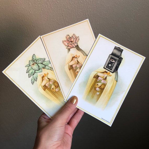 unique handmade collages prints 4x6 etsy
