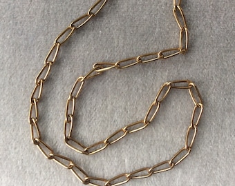 Vintage Loose Brass Curb Chain