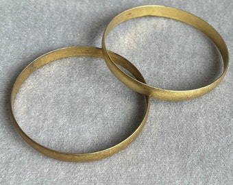 Raw Brass Circle Bracelet - Vintage Finding Supply