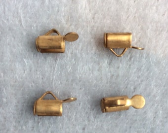 Raw Brass End Cap - Vintage Finding Supply