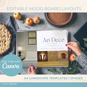 Home Styling Moodboard | Moodboard per Home Stager | Moodboard Template | Moodboard Digitale | Canva Editable Template | Inspirational Board