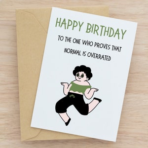 Carte d'anniversaire drôle, carte de voeux originale, carte de joyeux anniversaire unique pour un ami, la famille ou un collègue, voeux d'anniversaire amusant et ludique