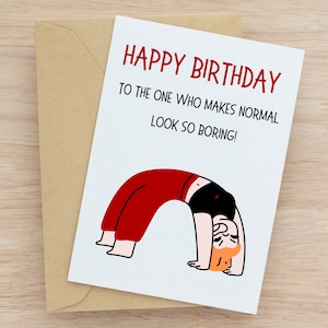 Cartão de aniversário engraçado, download digital, cartão de aniversário peculiar, cartão de felicitações exclusivo, cartão de aniversário para impressão, cartão de feliz aniversário para amigo engraçado