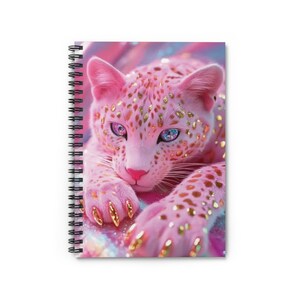 Lisa Frank Inspired Spiral Notebook - Ruled Line