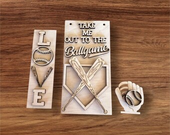 Baseball, Interchangeable DIY Craft Kit, Paint Your Own, Painting Party, gift for friend,  Craft Party, Paint and sip, sports lover, fan