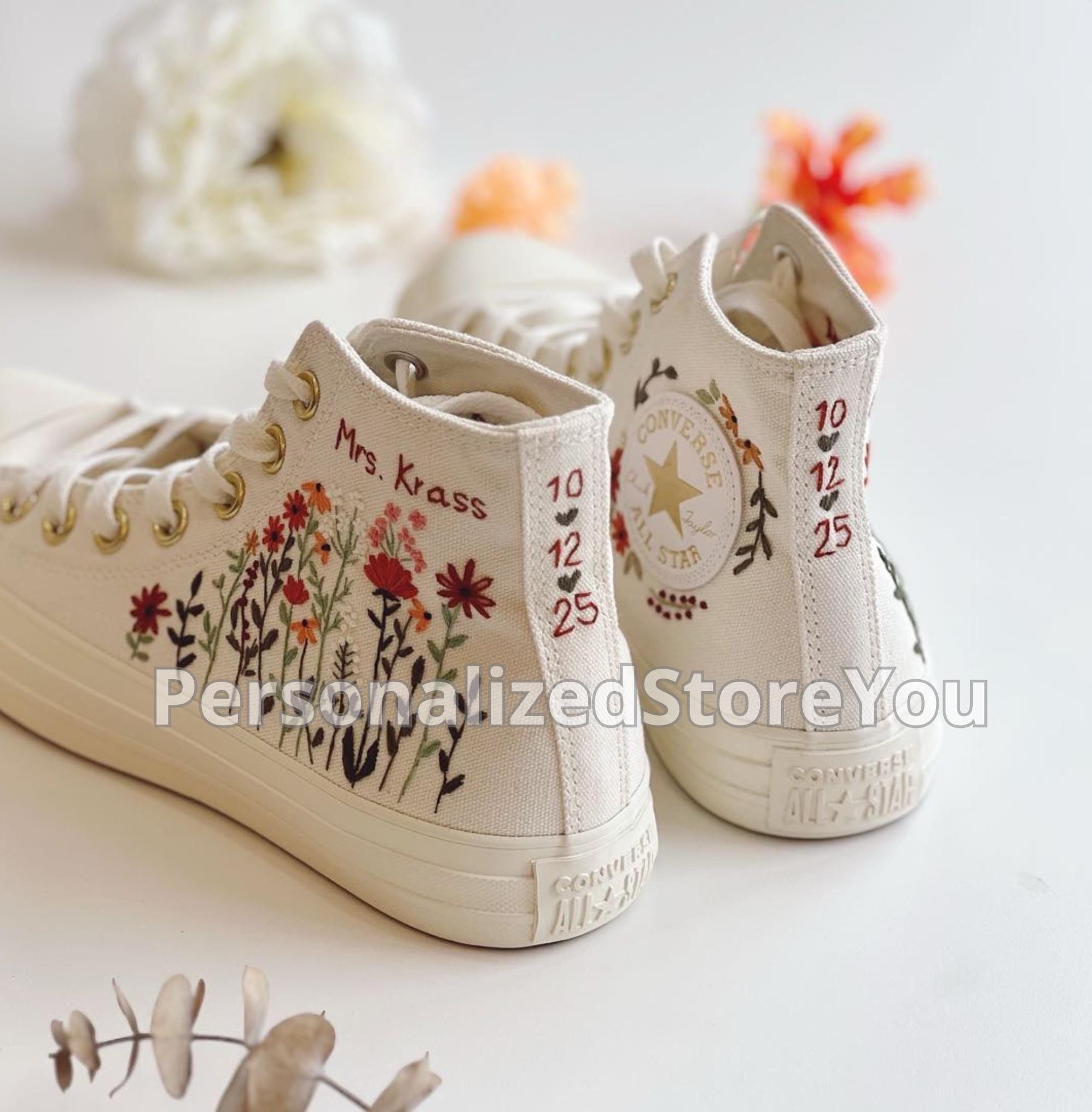 Christmas Converse - Etsy