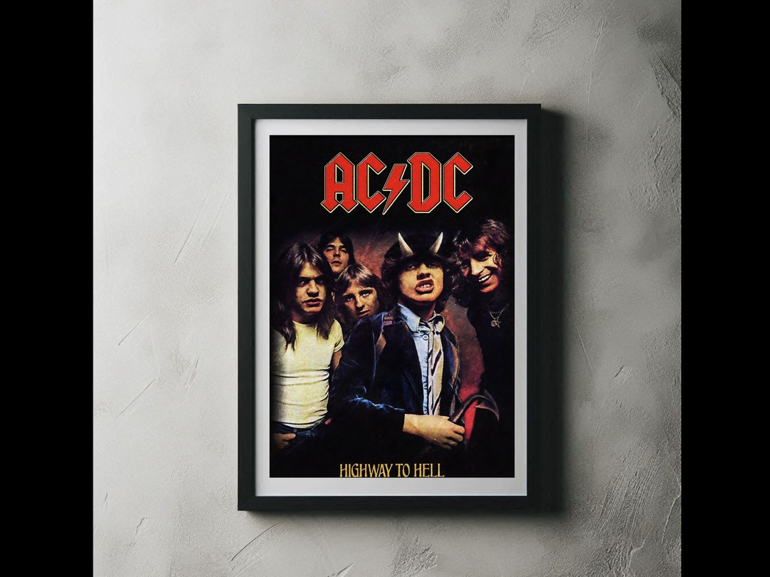 AC/DC Wall Art Music and Band Digital Print Home Décor - Etsy