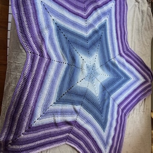 Crochet star blanket
