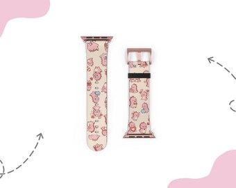 Süsser Drachen Apfel Armband | Für 38 mm 41 mm  42 mm 45 mm, Passend für Apple Watch Series 1, 2, 3, 4, 5, 6, 7, 8, 9 Ultra & SE Geräte