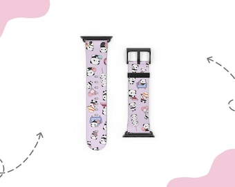 Uhrenarmband Kawaii Cartoon Apfel | Für 38 mm 41 mm  42 mm 45 mm, Passend für Apple Watch Series 1, 2, 3, 4, 5, 6, 7, 8, 9 Ultra & SE Geräte