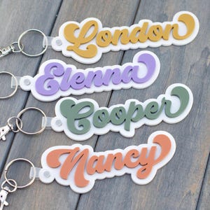 Name Tag Backpack Name Tag Personalized Keychain Name Tag Custom Water Bottle Name Tag Book bag Tag for Girl Luggage Tag Back to School