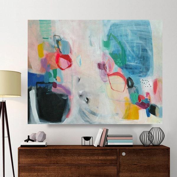 Abstract painting, large abstract painting, Large canvas art, acrylic painting, 36 x 28 inches