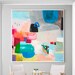 Colorful poster print, Wall art geometric print, large abstract painting Giclee print, home wall art, abstract art, large landscape art