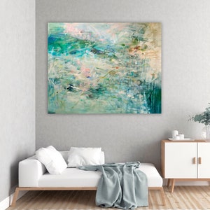 Abstract Forest Landscape Print, Large Wall Art, Canvas Art Giclee ...