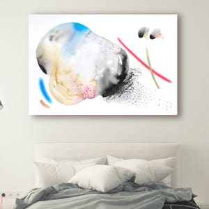 Large minimalist art, modern abstract art, abstract painting,original watercolor art, abstract wall art by VictoriAtelier