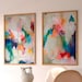 Set of 2 Extra Large Prints, Acrylic Abstract Painting Giclee of ...