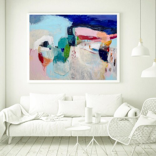 Large Giclee Print Abstract Prints Modern Painting Wall Art Etsy