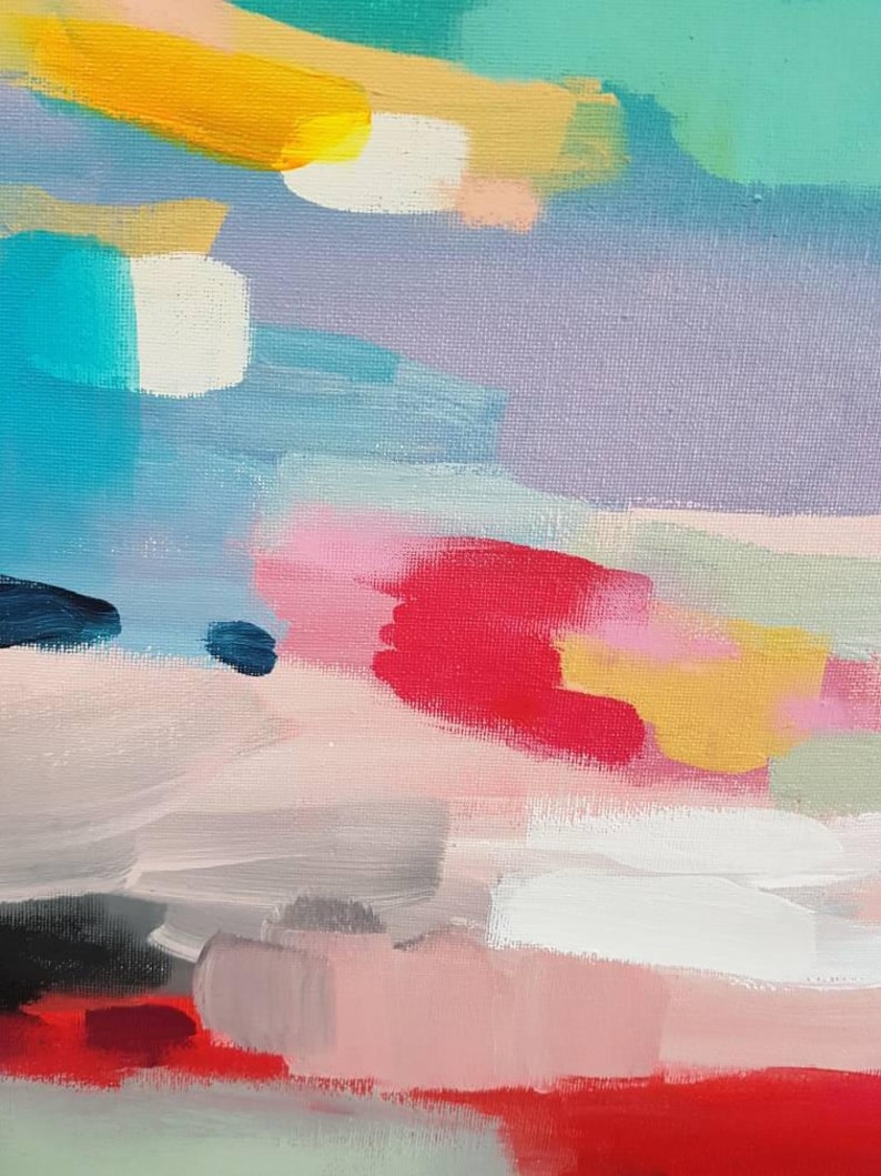 Large Abstract Print Abstract Landscape Print Large Colorful Etsy