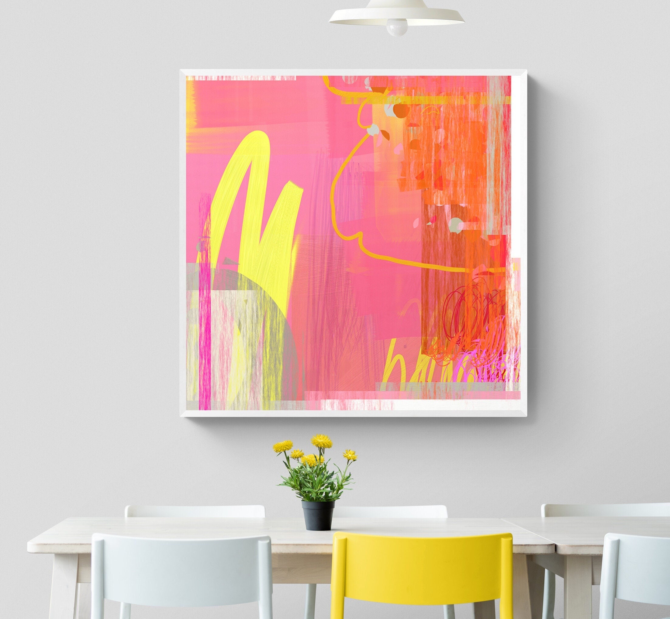 Home Décor Prints Digital Printable Wall Art Download Abstract Colorful