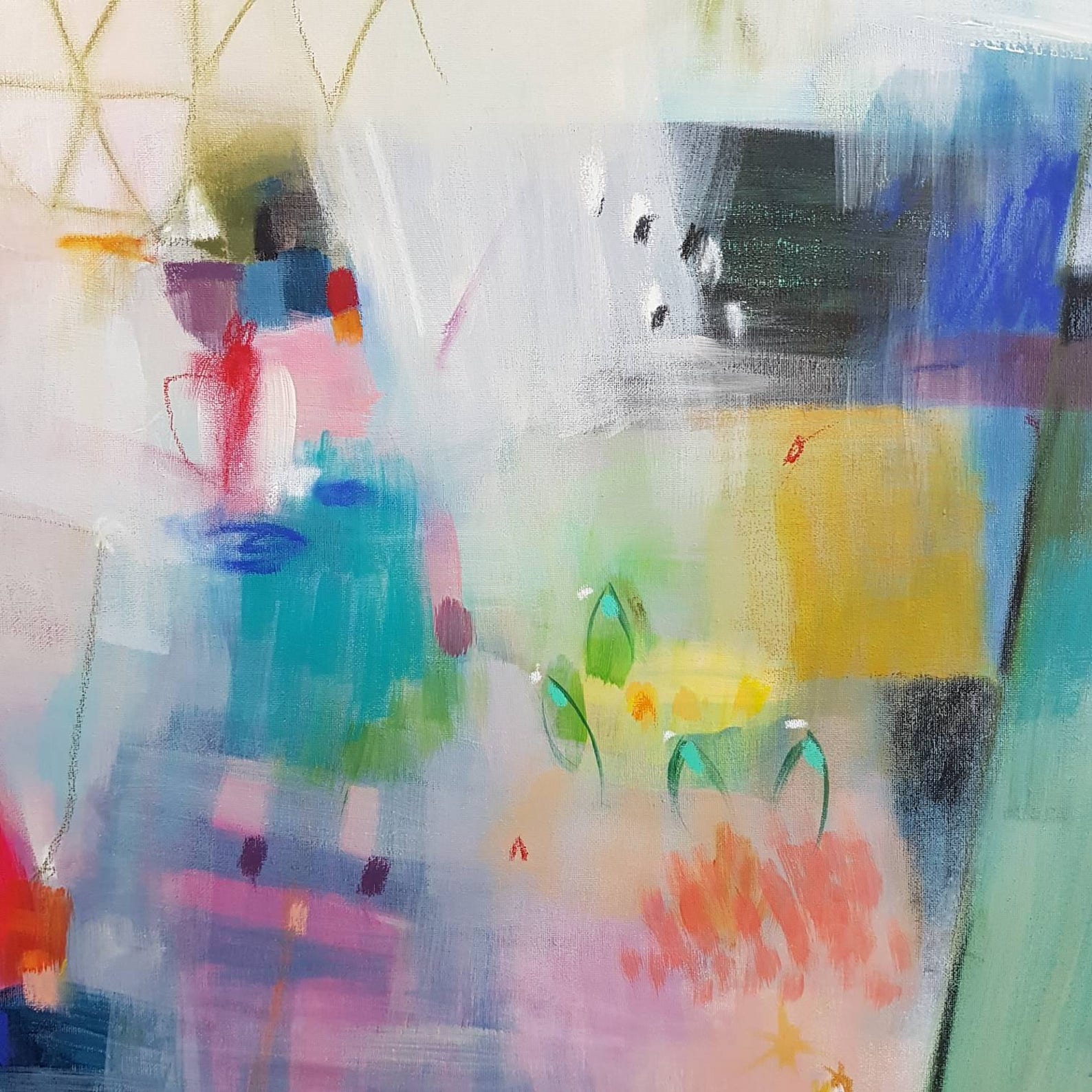 Home Decor Art Print Large Canvas Giclee Print Floral Art Etsy