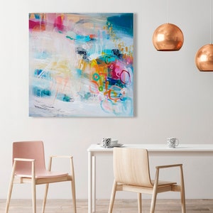 Modern abstract large wall art print, Multicolor abstract artwork, Abstract paintings print image 10