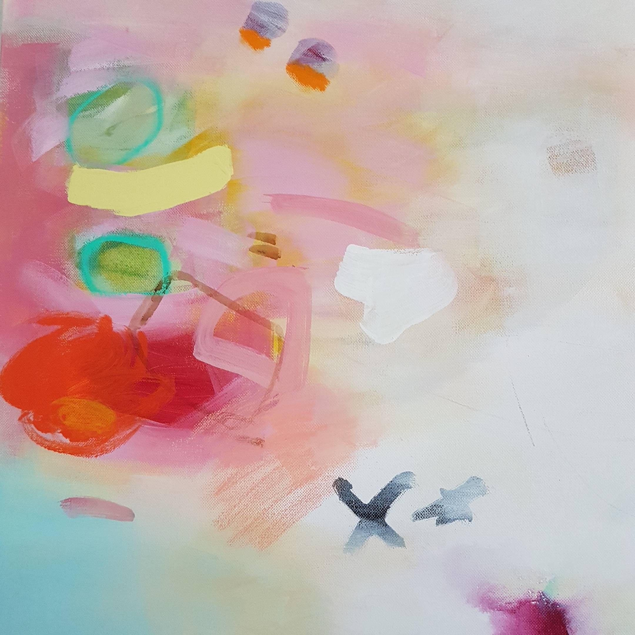 Teal Abstract Art Print Boho Art Print Large Wall Art Etsy